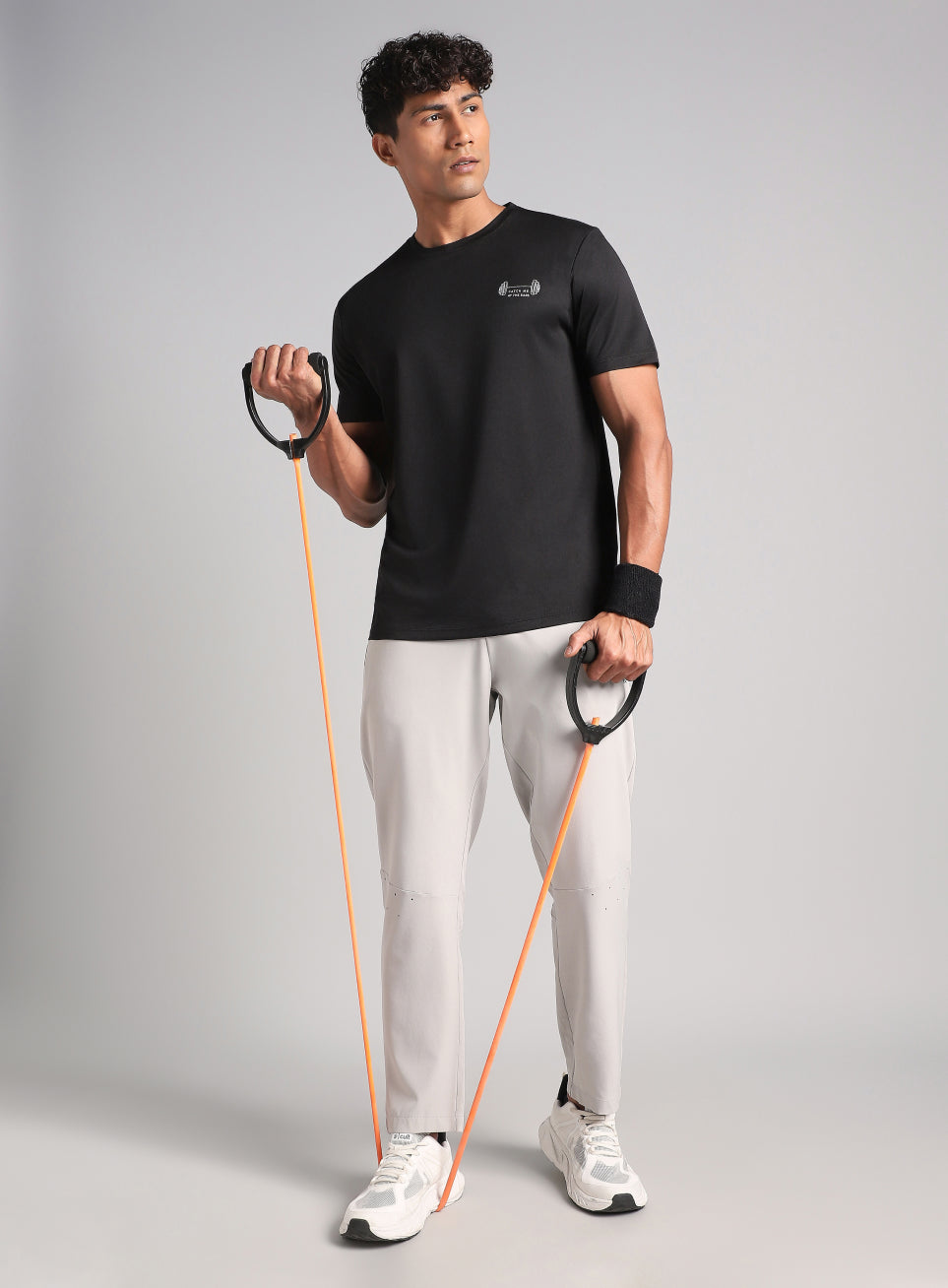 Men's Black Training Graphic T-Shirt