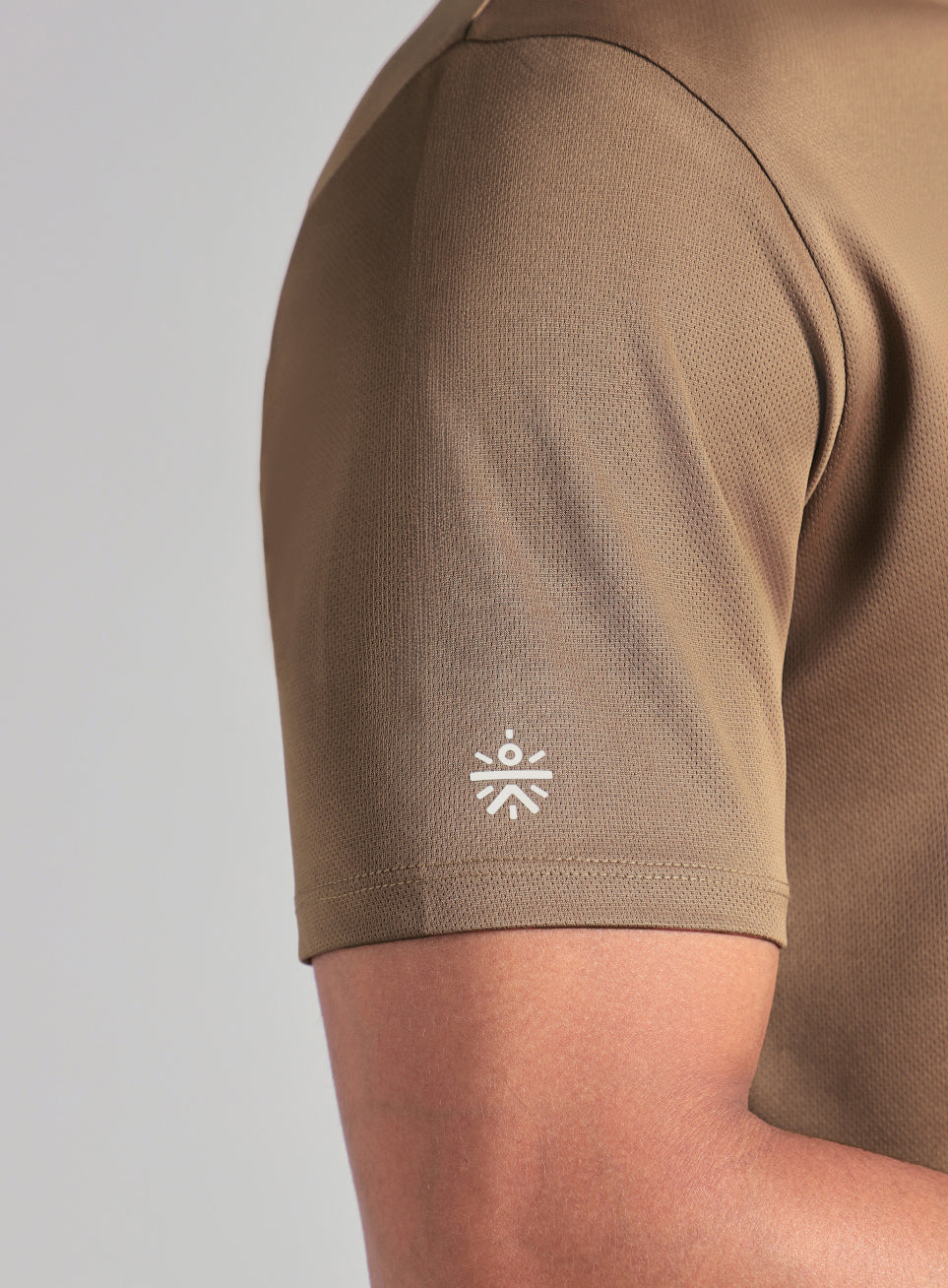 Men's Brown Training Graphic T-Shirt