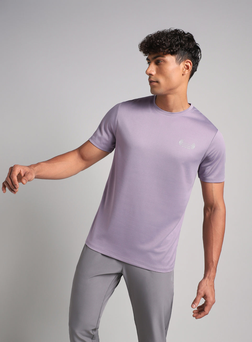 Men's Purple Training Graphic T-Shirt