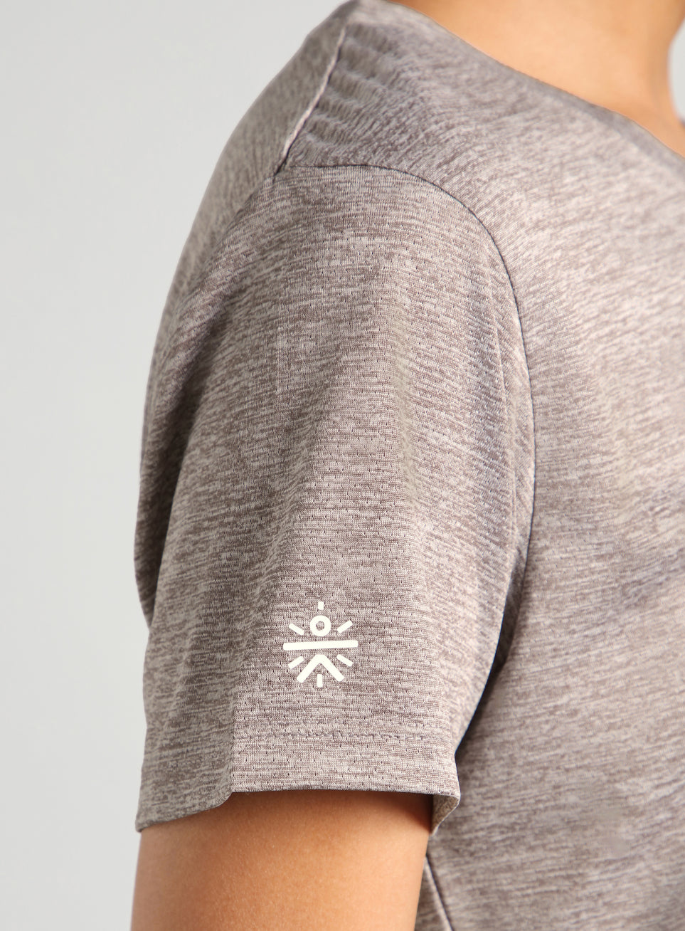 Women's Pink Training Textured T-shirt