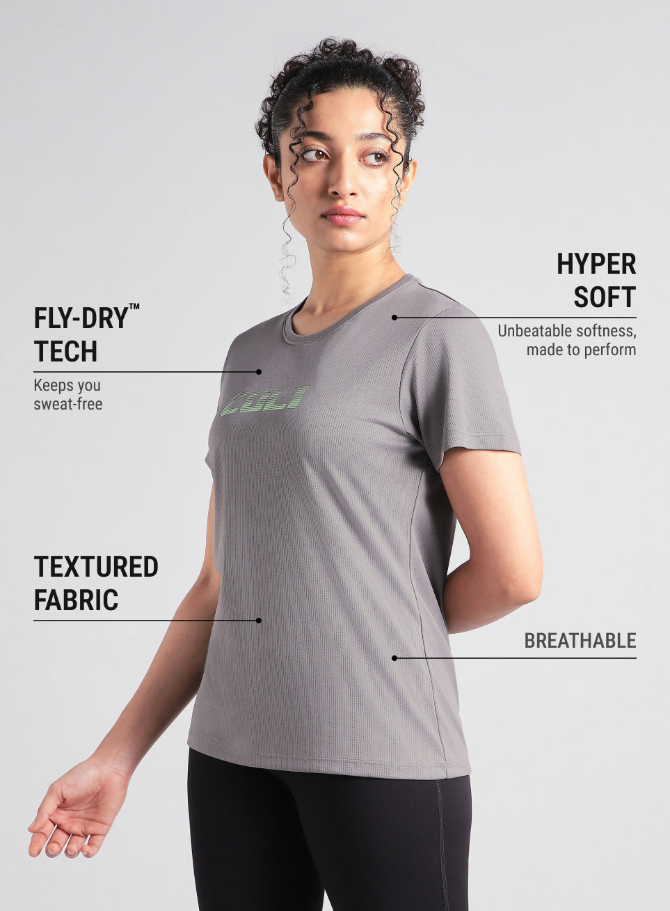 Women's Grey Ultimate Training T-shirt