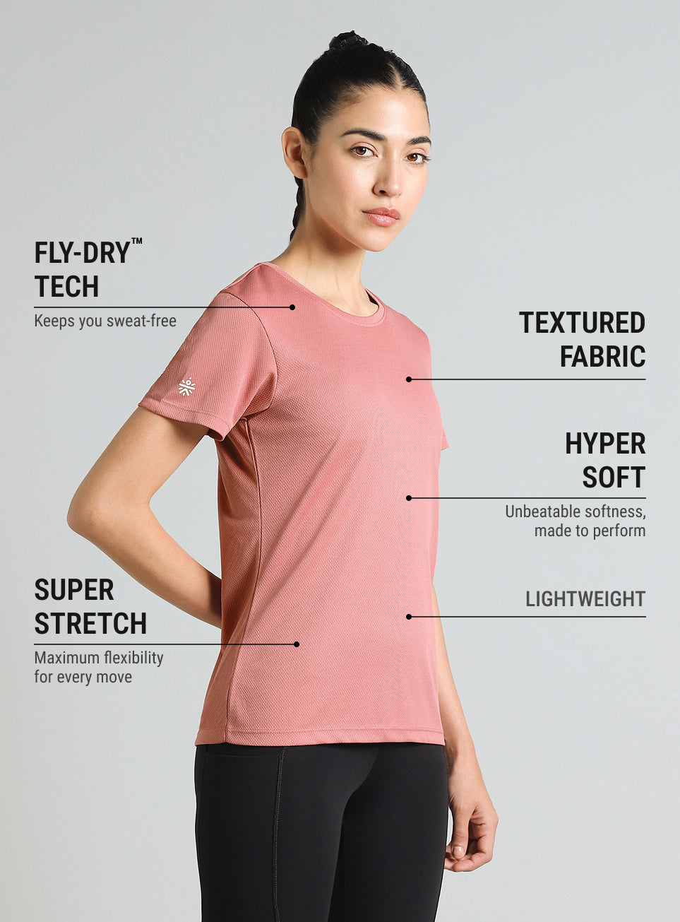 Women's Pink Performance T-Shirt