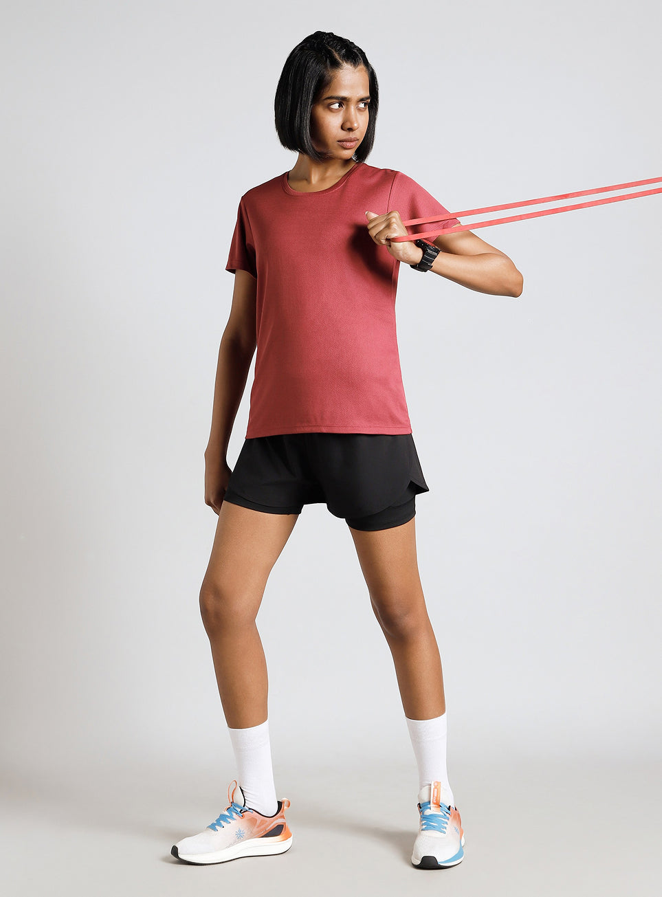 Women's Red Performance T-shirt