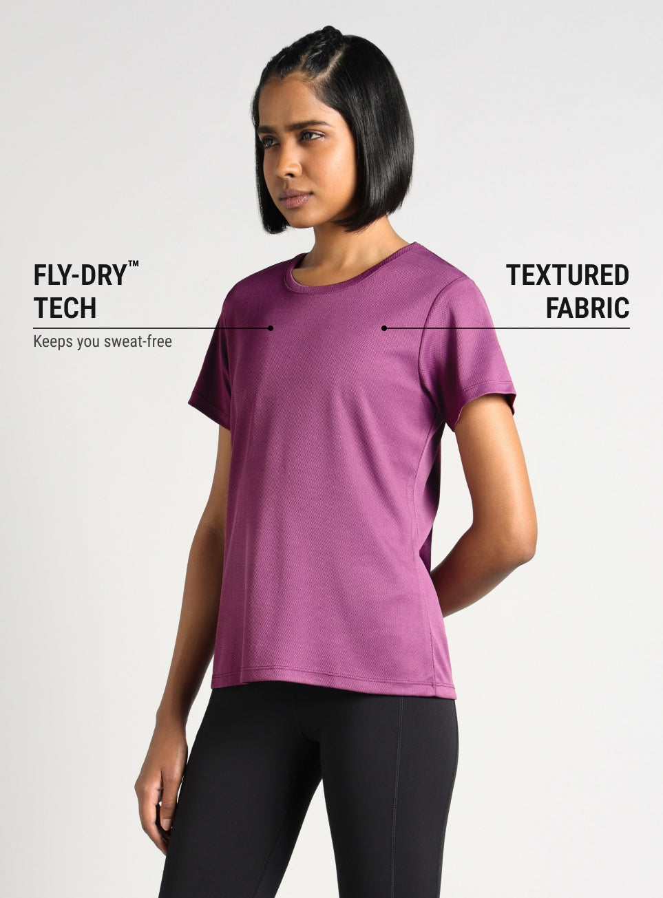 Women's Purple Performance T-shirt