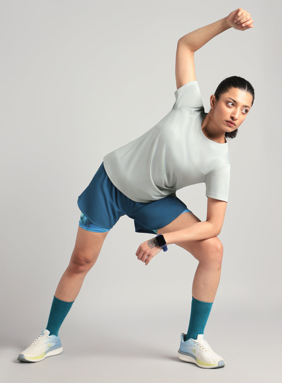 Women's Grey Melange Performance T-shirt