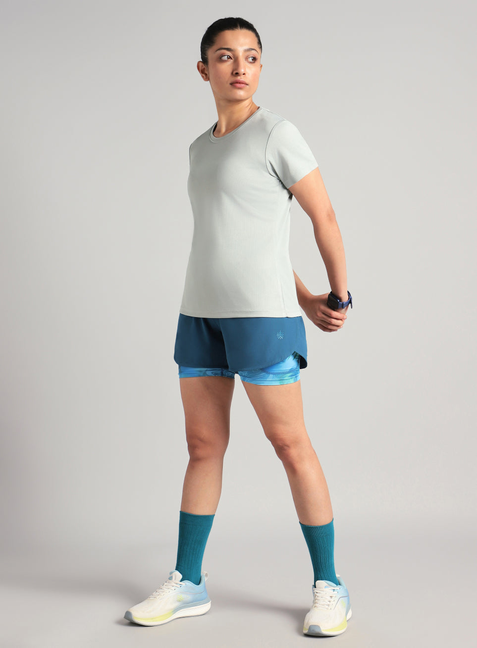 Women's Grey Melange Performance T-shirt