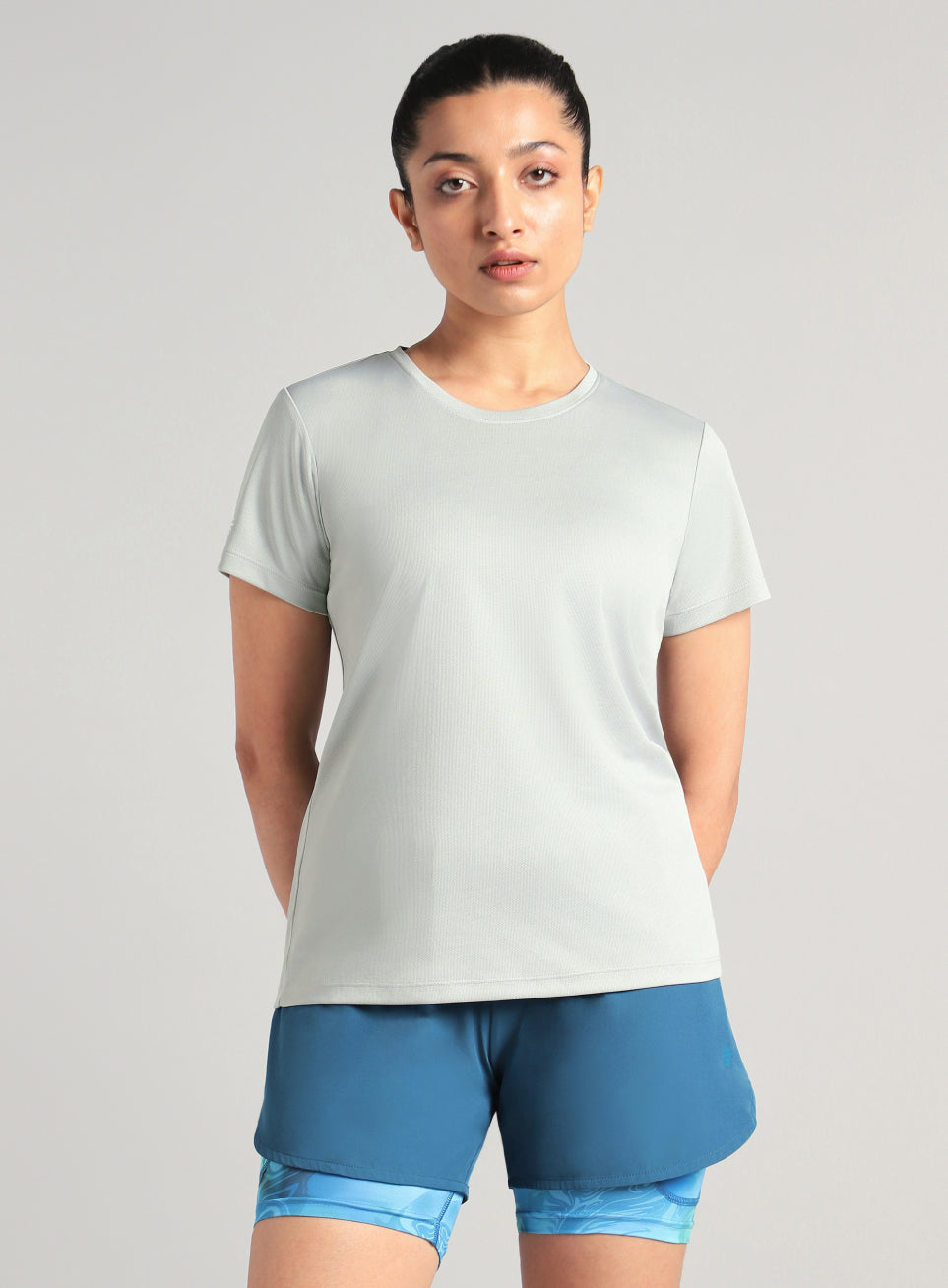 Women's Grey Melange Performance T-shirt