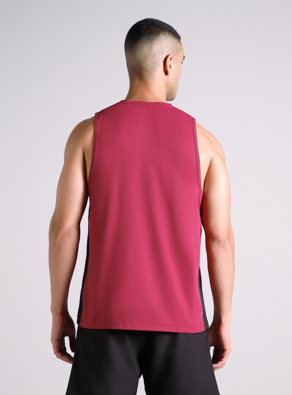 Men's Maroon Pop up Training tank