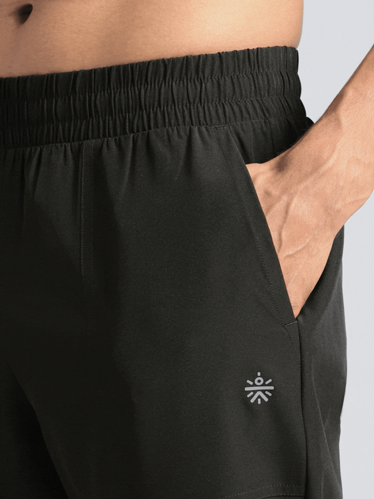 Men's Black Trail Run Trackpants