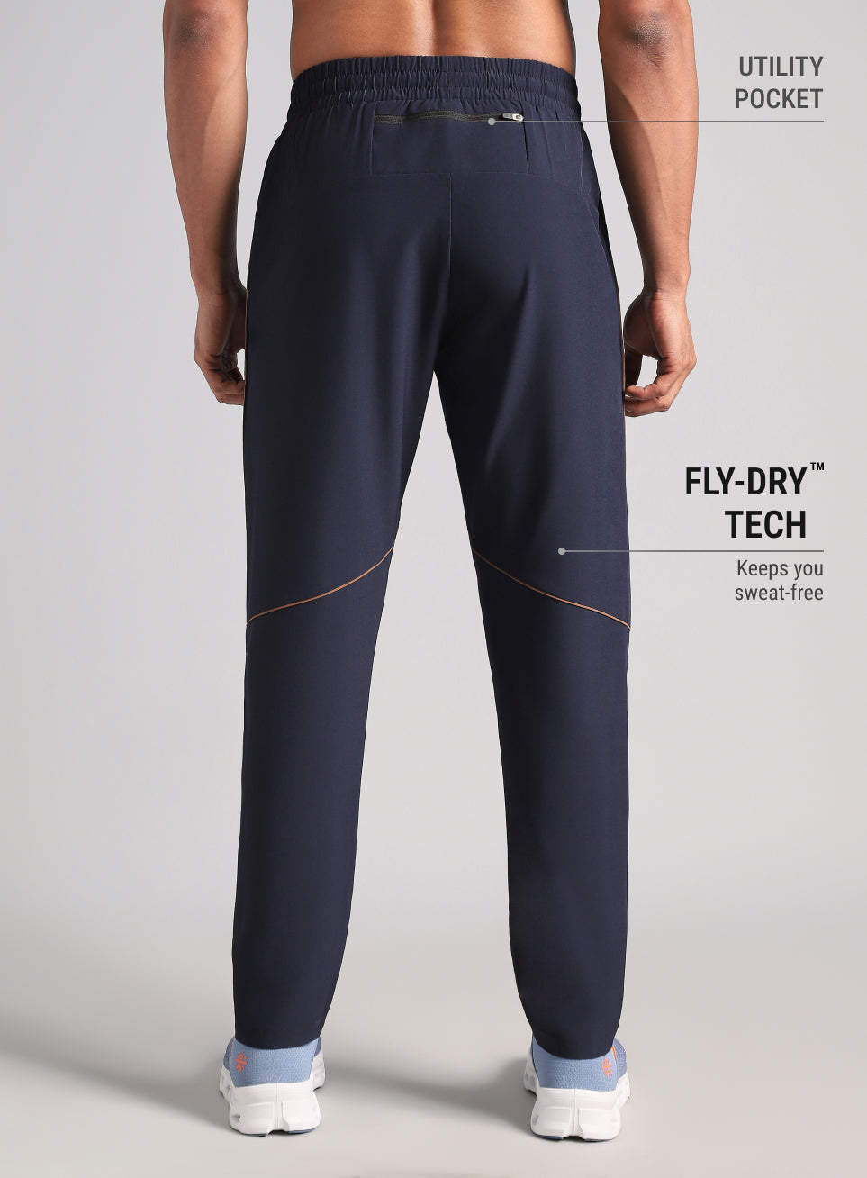 Men's Navy Speed Run Trackpants