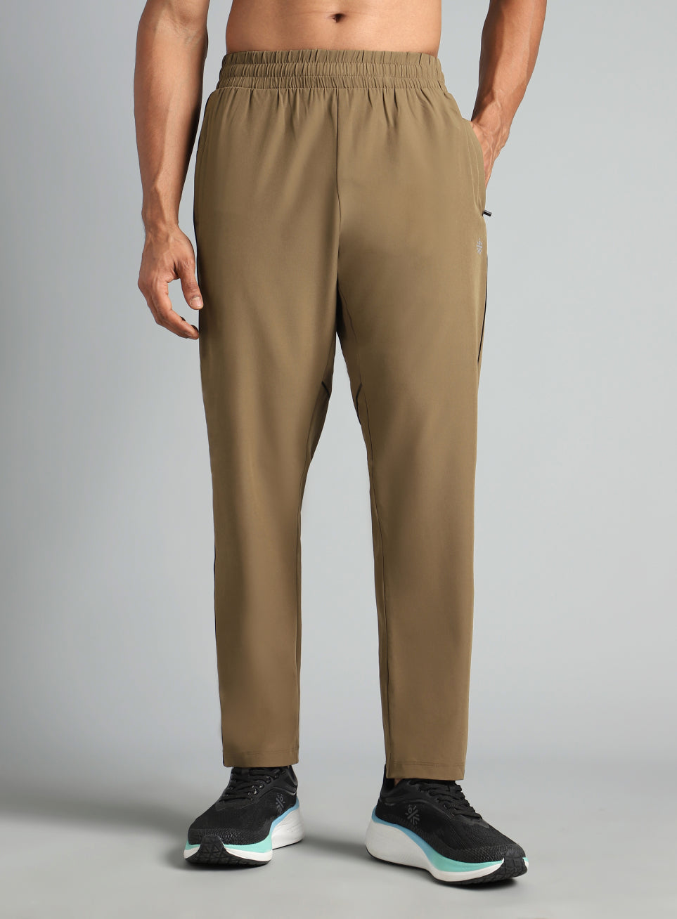 Men's Beige Speed Run Trackpants