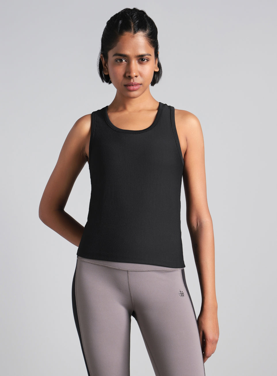 Women's Black Run Built-In Tank