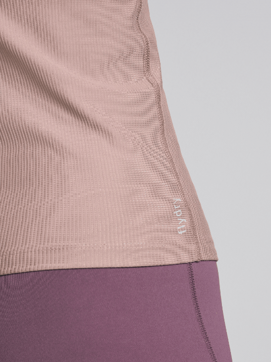 Women's Brown Run Built-In Tank Sports Bra