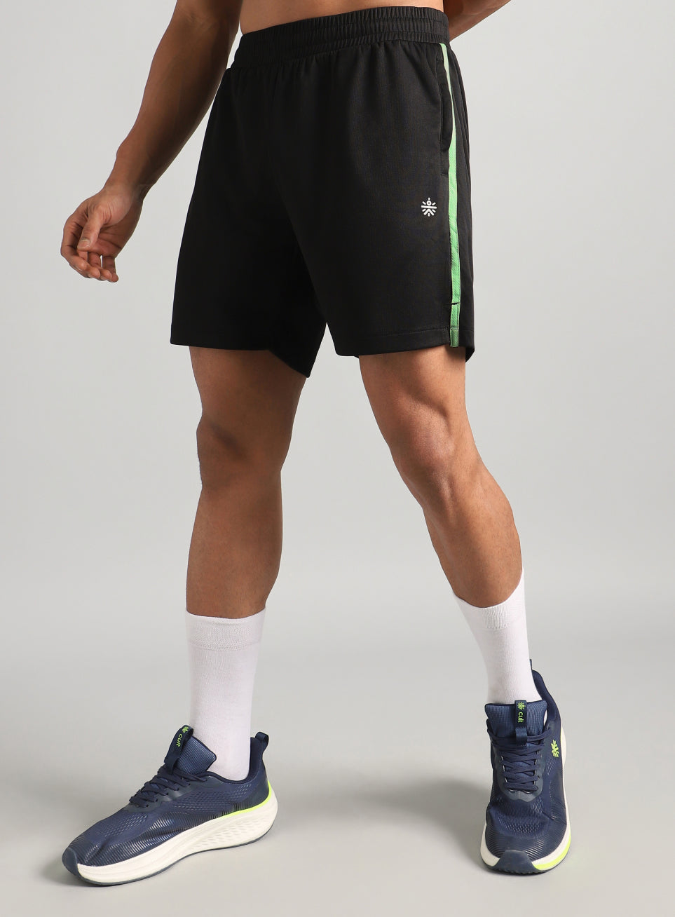 Men's Black Power Pop Active Shorts