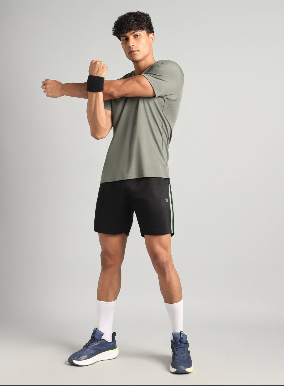 Men's Black Power Pop Active Shorts