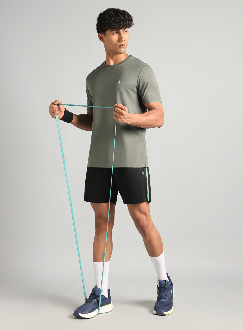 Men's Black Power Pop Active Shorts