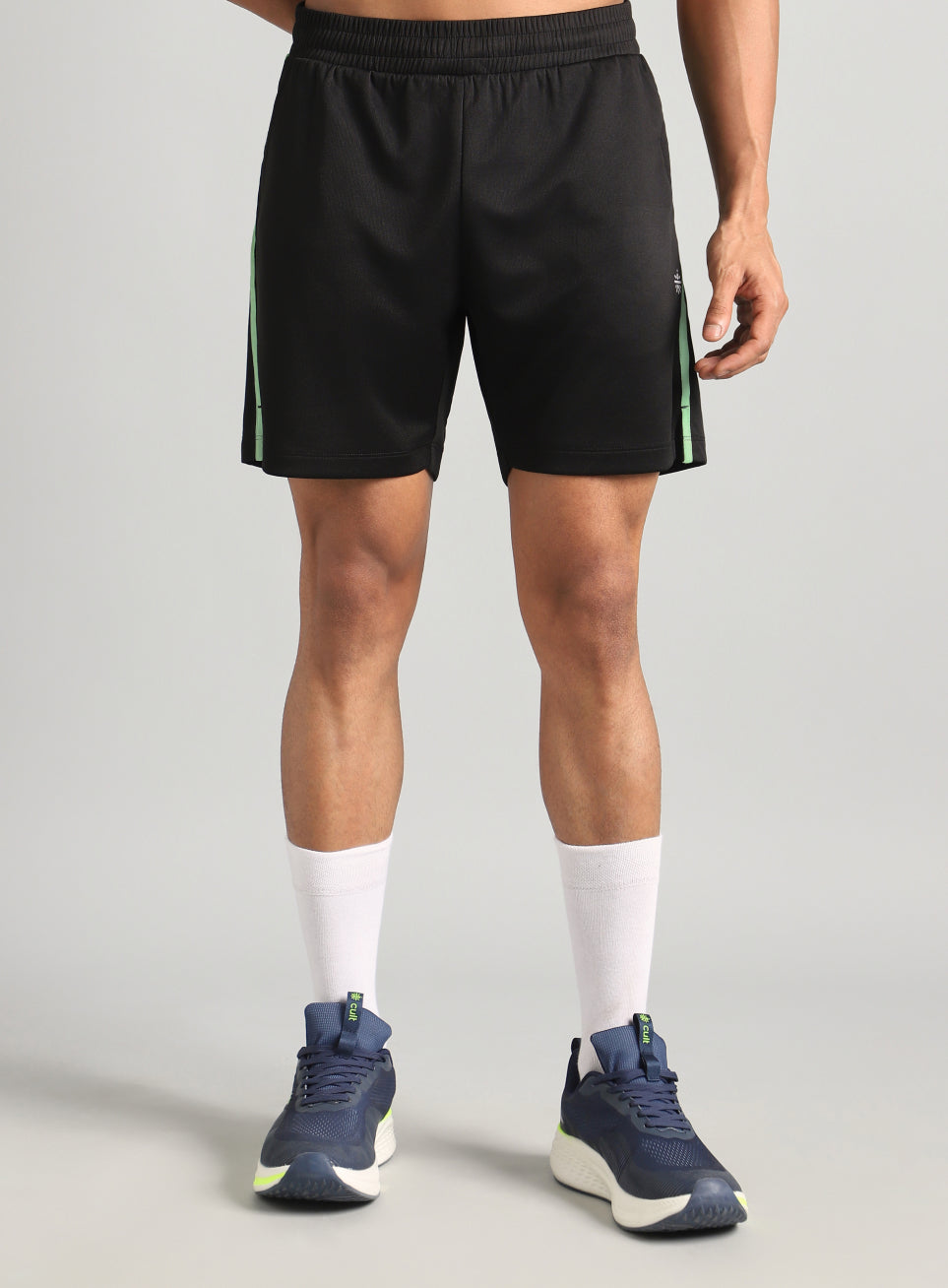 Men's Black Power Pop Active Shorts