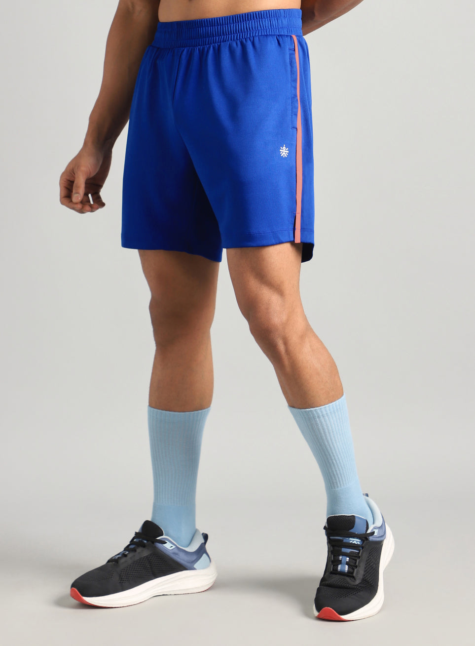 Men's Blue Power Pop Active Shorts