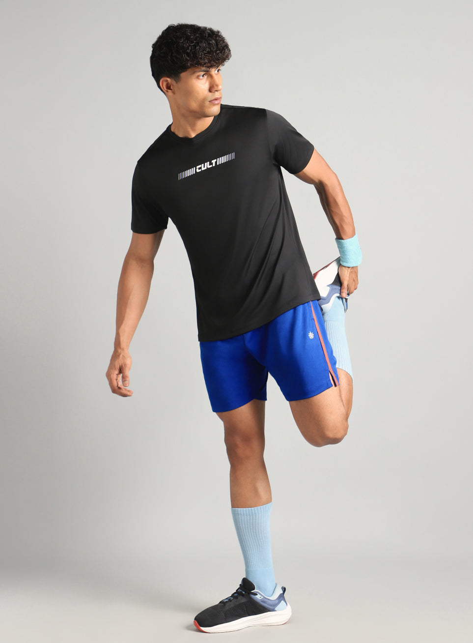 Men's Blue Power Pop Active Shorts
