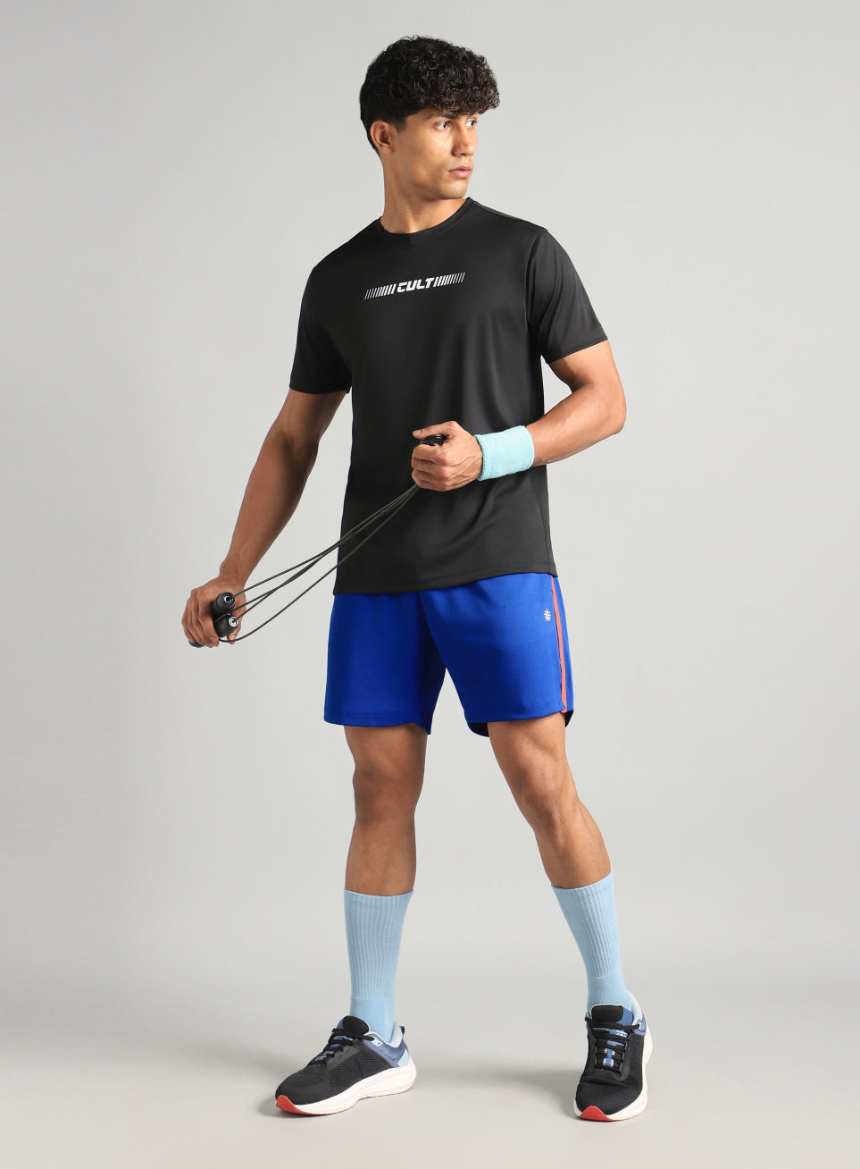 Men's Blue Power Pop Active Shorts