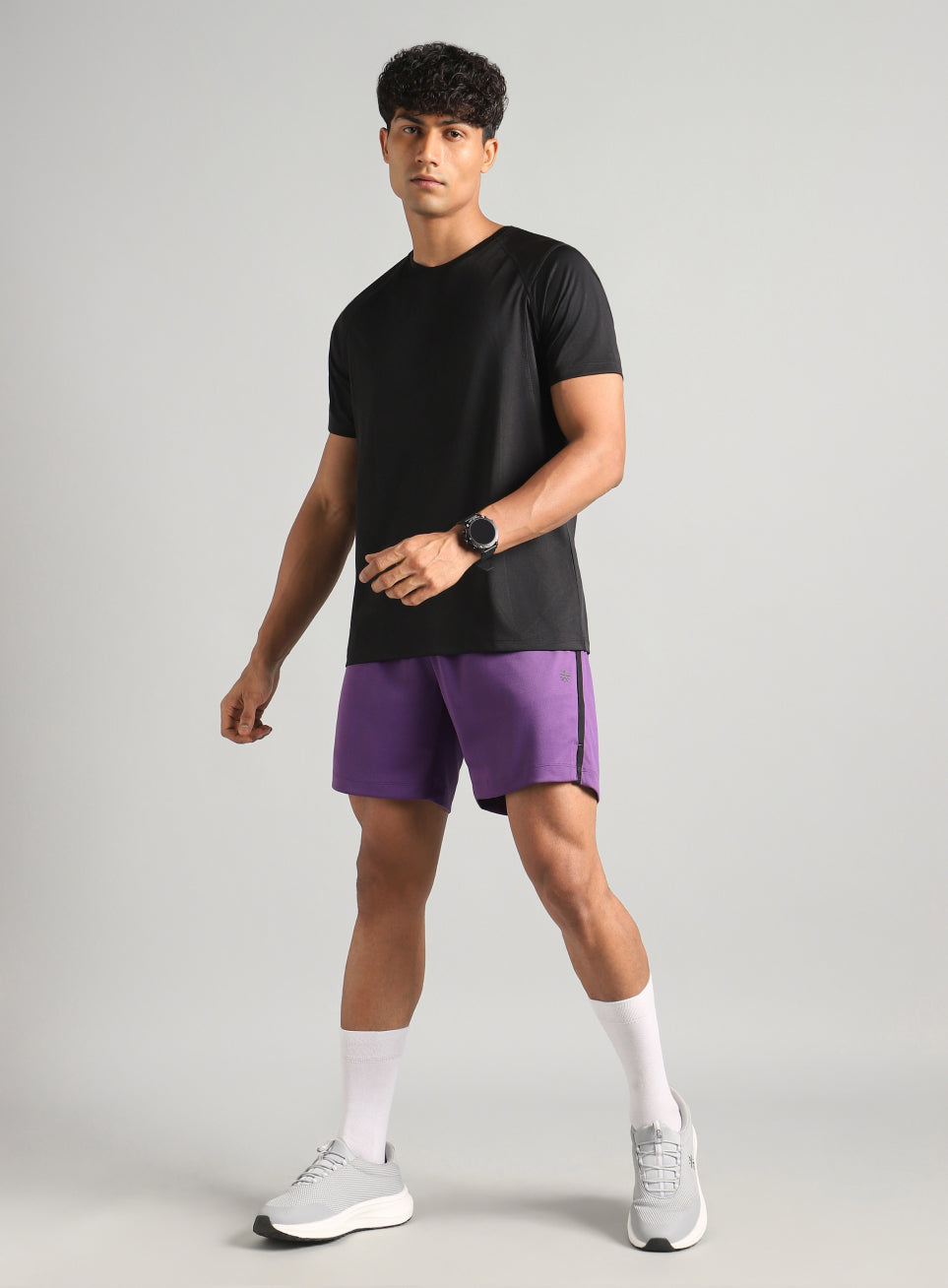 Men's Purple Power Pop Active Shorts