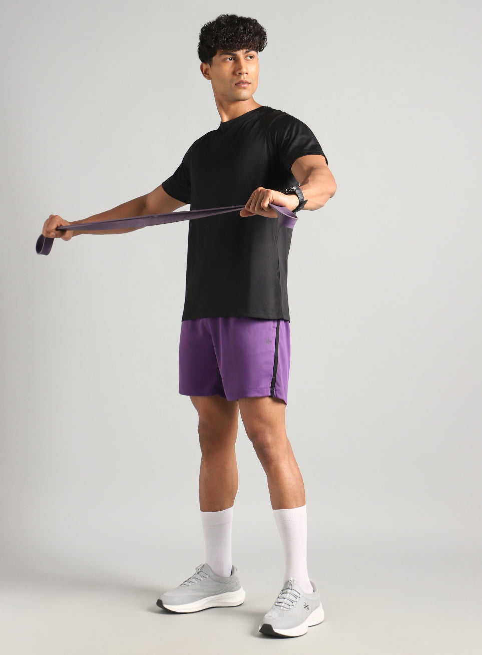 Men's Purple Power Pop Active Shorts