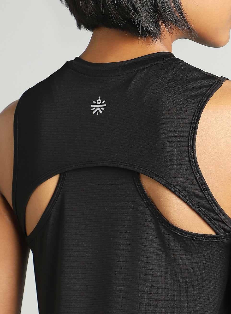 Women's Black Swift Back Vent Training Tank Top