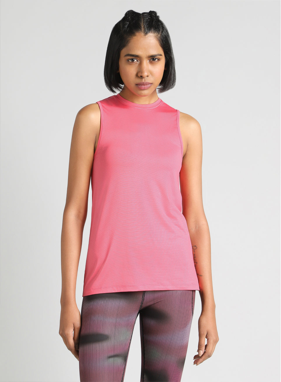 Women's Pink Swift Back Vent Training Tank Top
