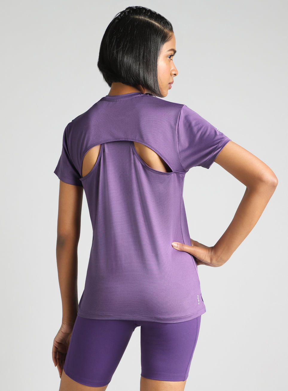 Women's Purple Swift Back Vent Training T-Shirt