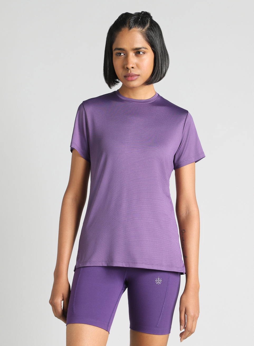 Women's Purple Swift Back Vent Training T-Shirt