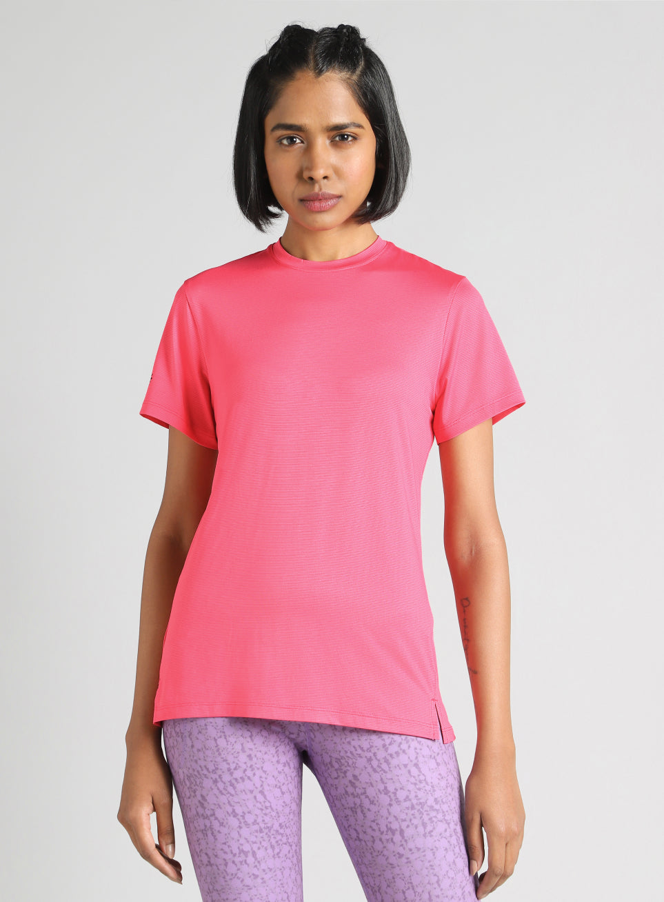 Women's Pink Swift Back Vent Training T-Shirt
