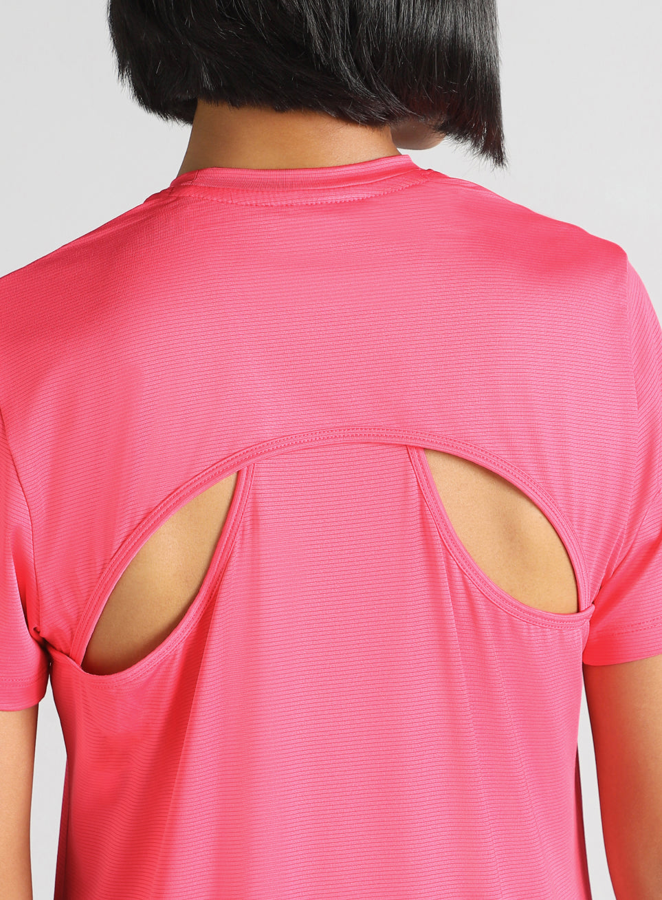 Women's Pink Swift Back Vent Training T-Shirt