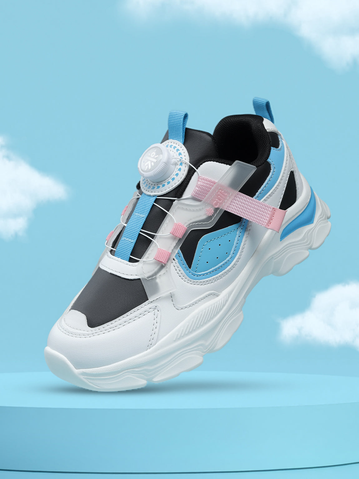 cult Kids' Zoomster Sneakers - White/Black