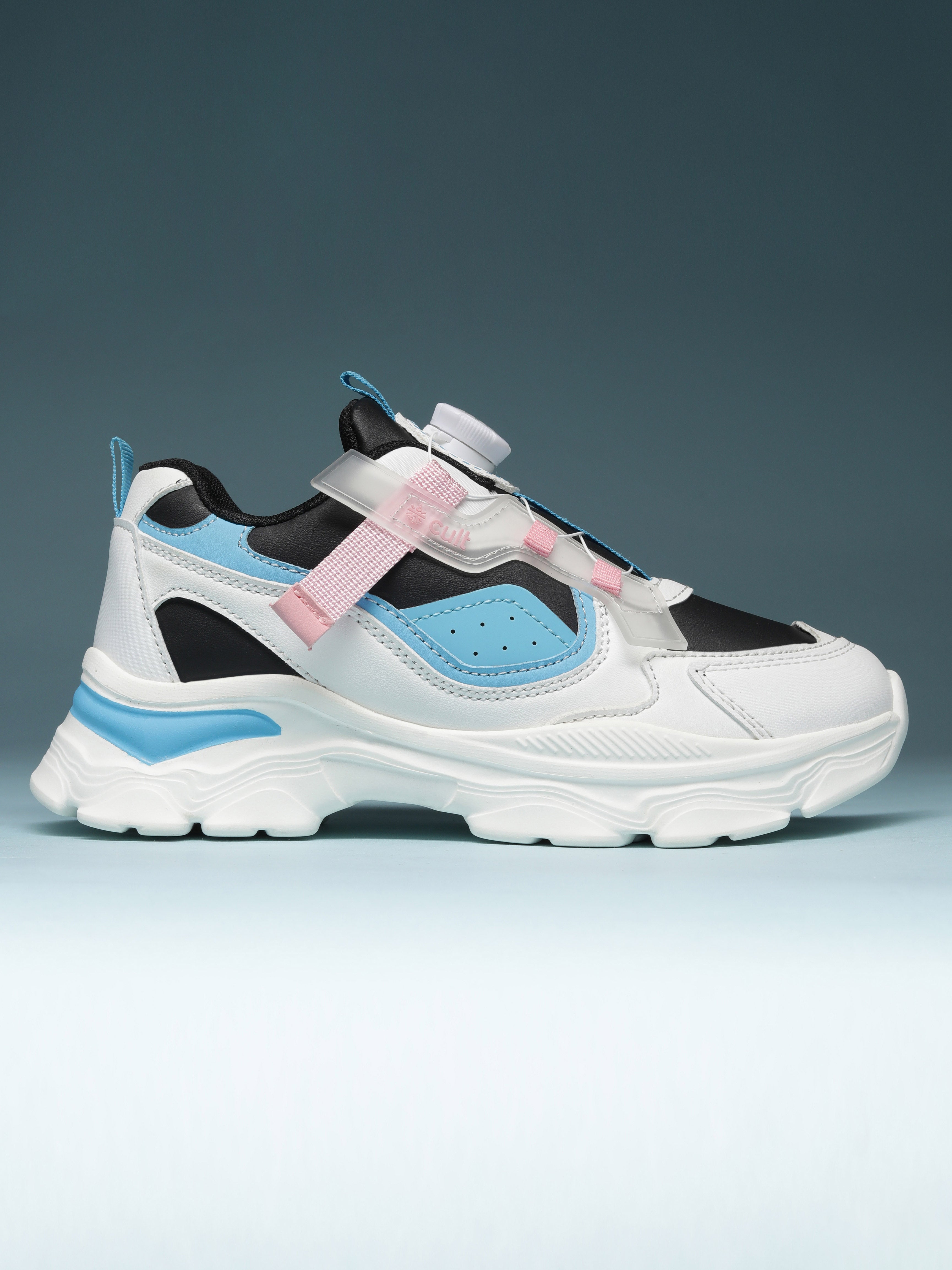 cult Kids' Zoomster Sneakers - White/Black