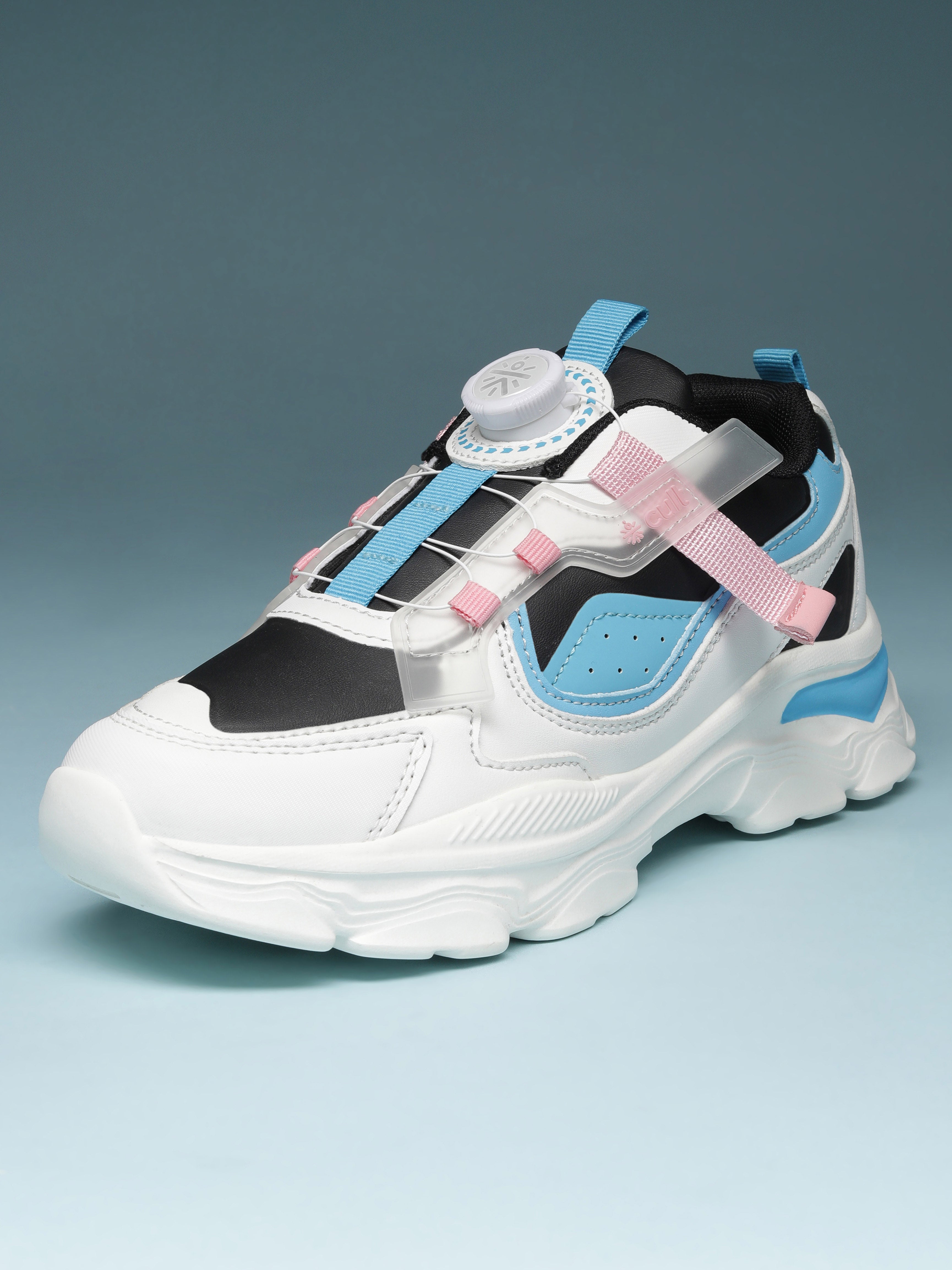 cult Kids' Zoomster Sneakers - White/Black