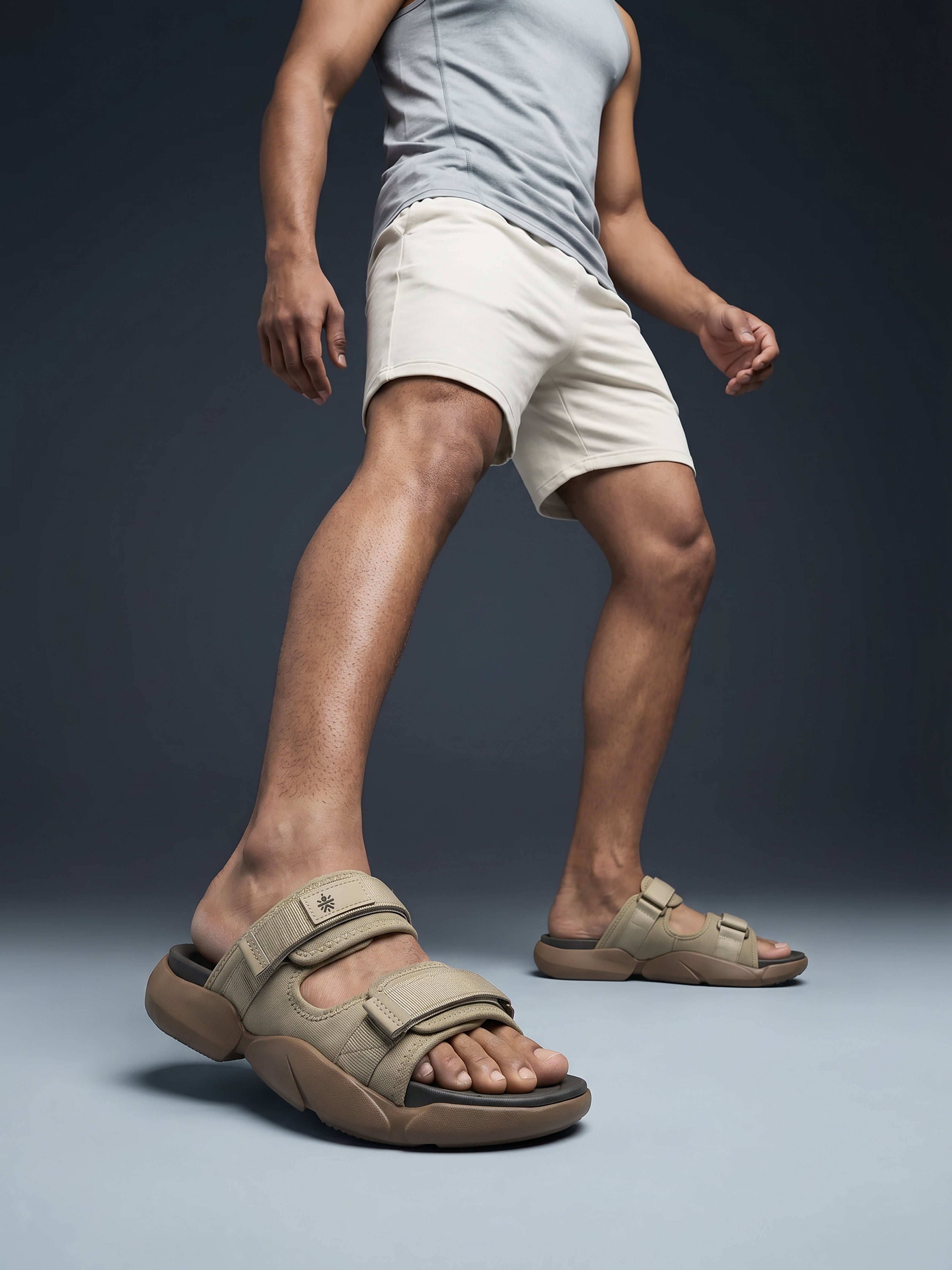 cult Men's SoftTread Sliders - Beige