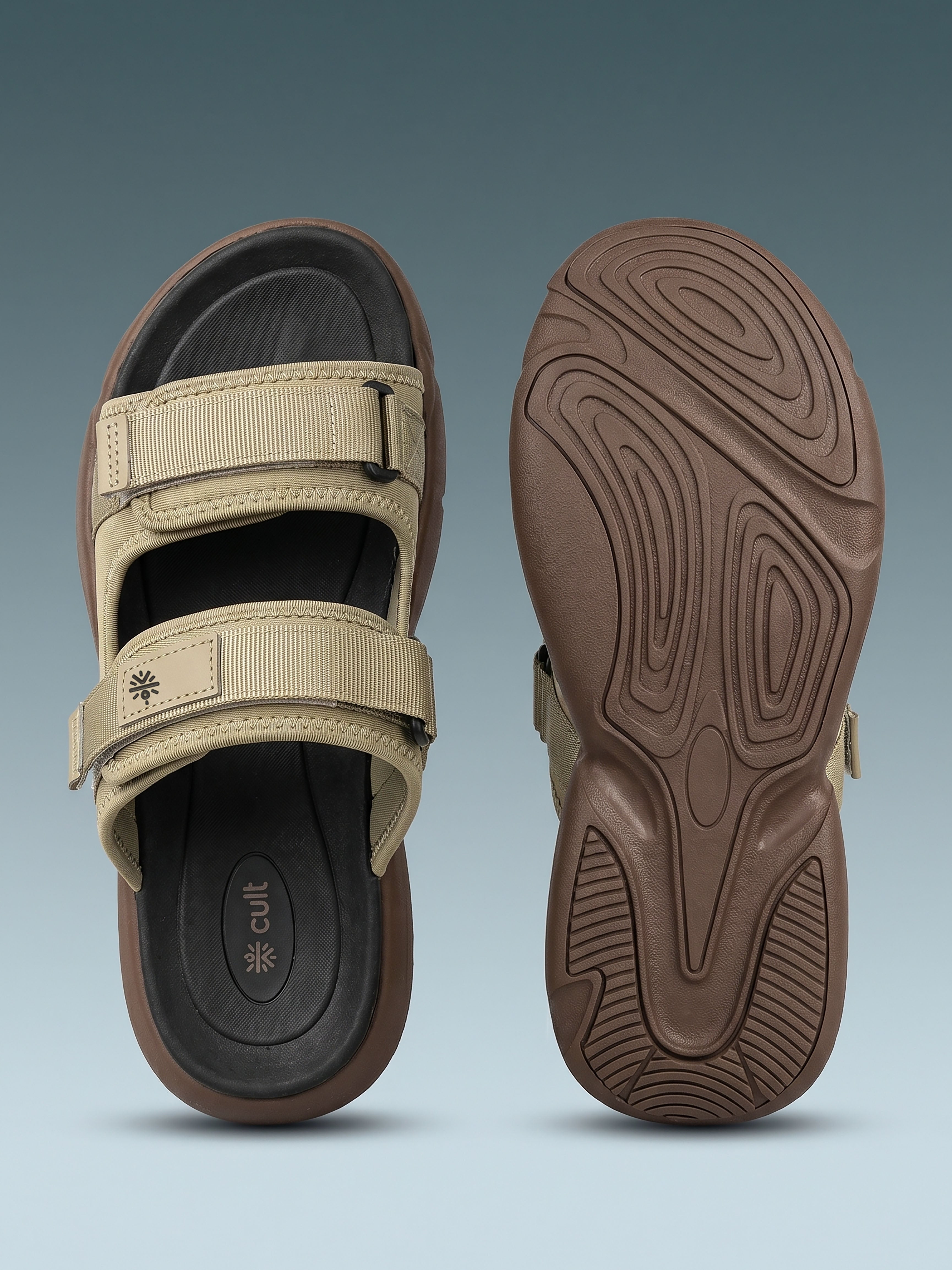 cult Men's SoftTread Sliders - Beige