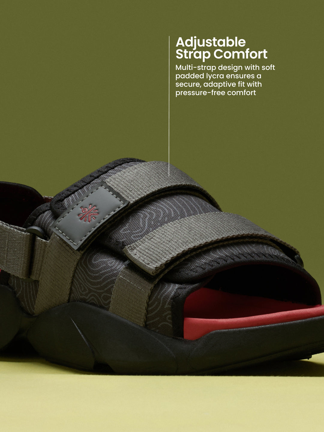 cult Men's FlexStrap Sandals - Black