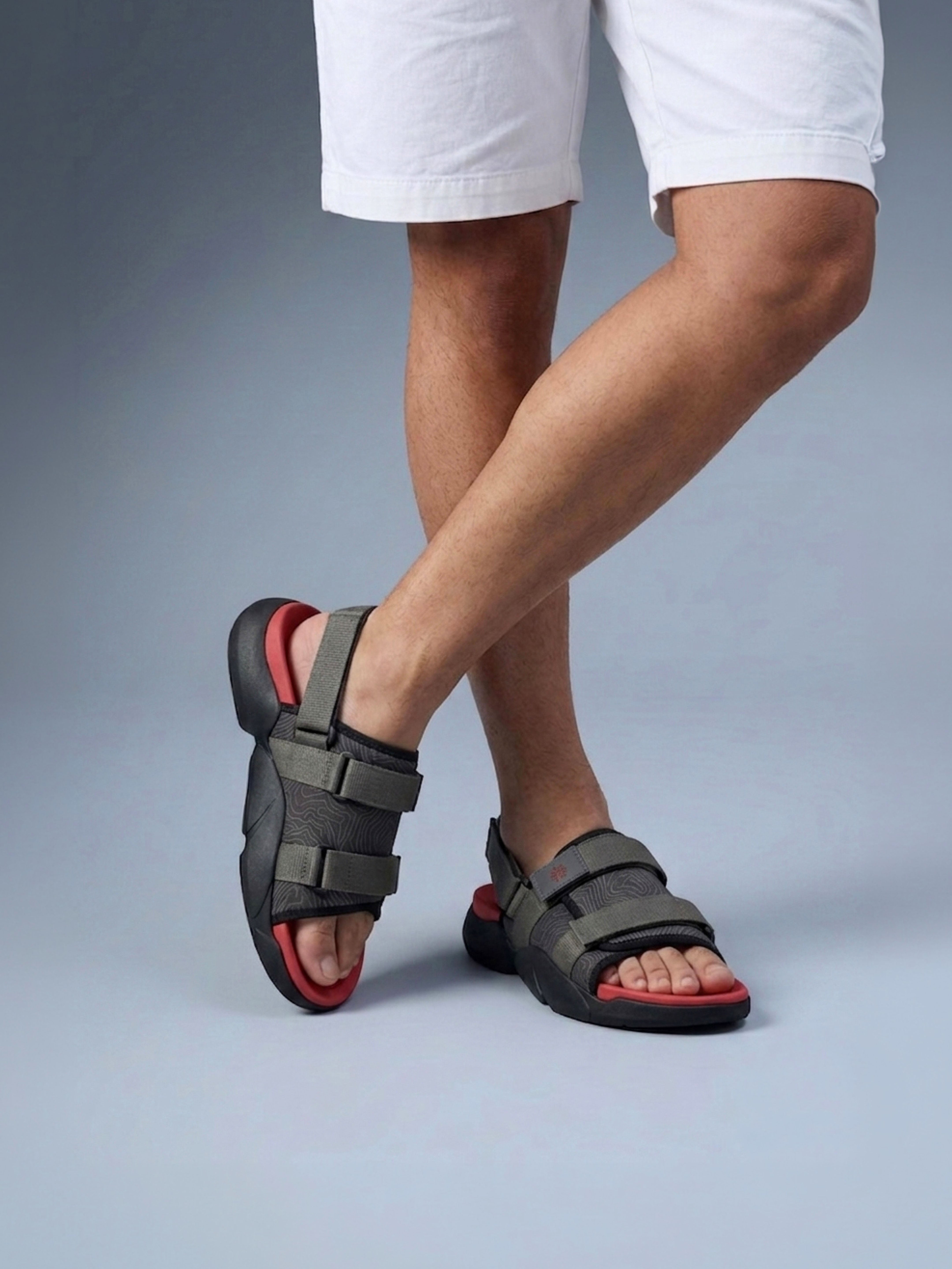 cult Men's FlexStrap Sandals - Black