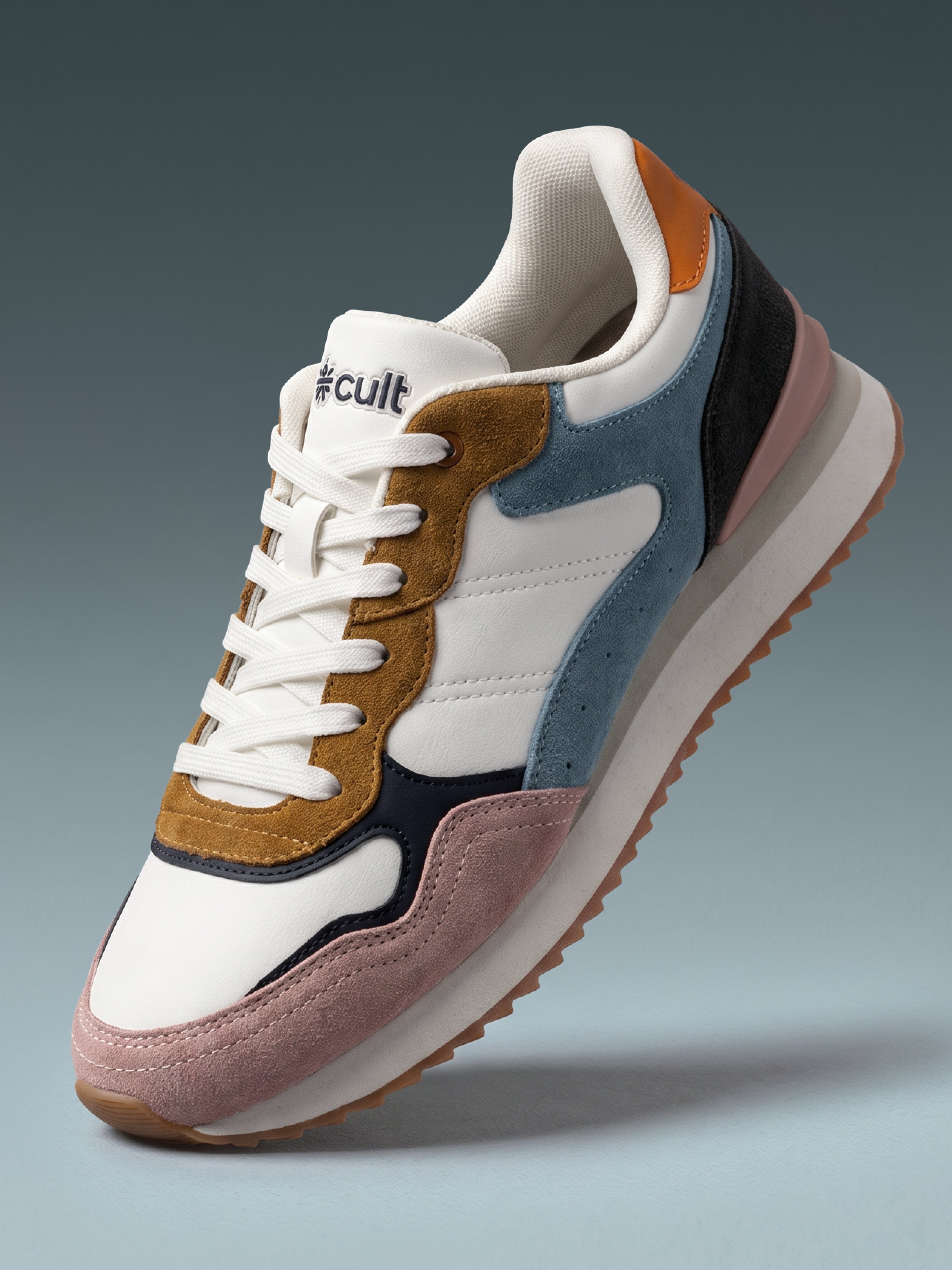cult Women's RetroEdge Sneakers - White/Slate