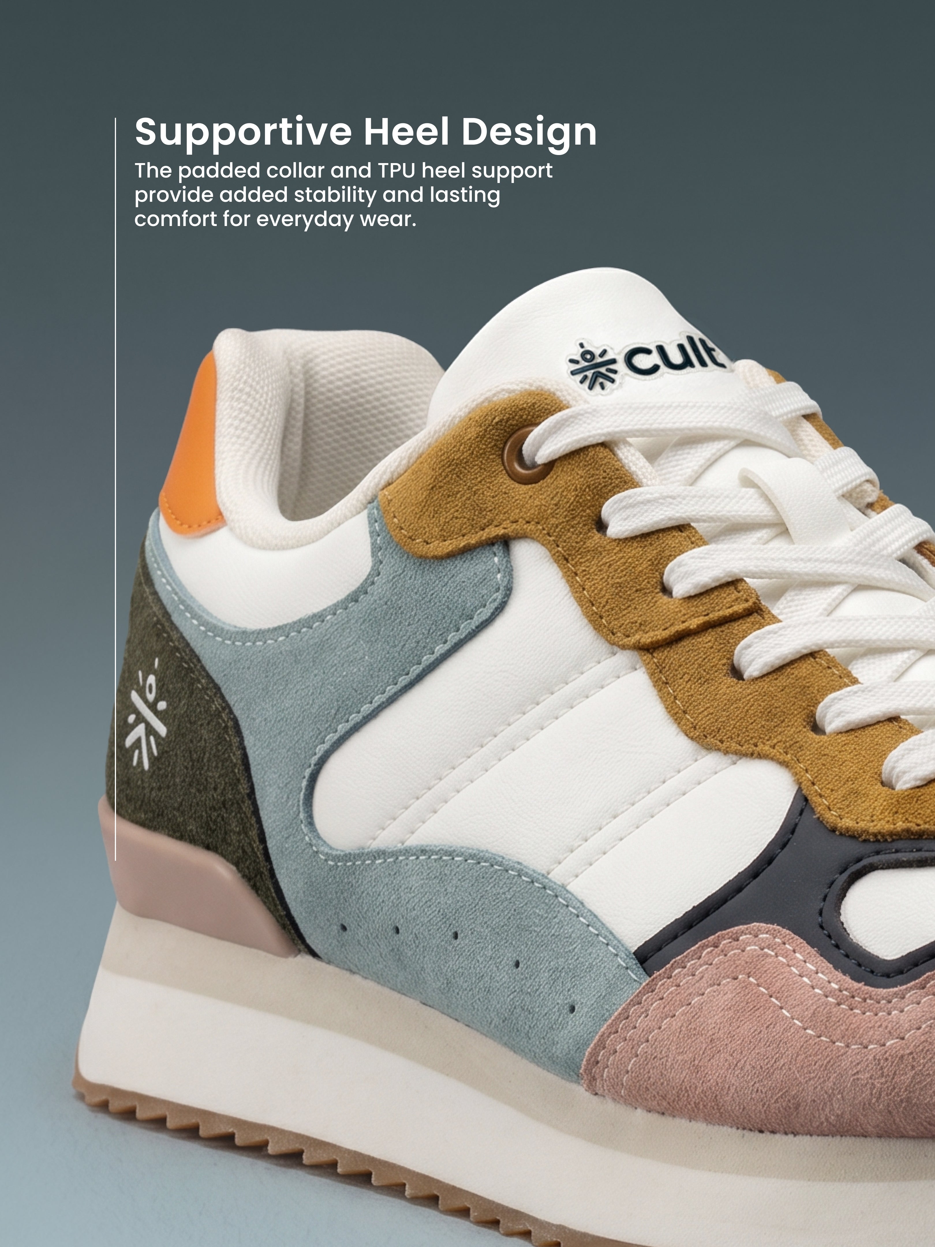 cult Women's RetroEdge Sneakers - White/Slate