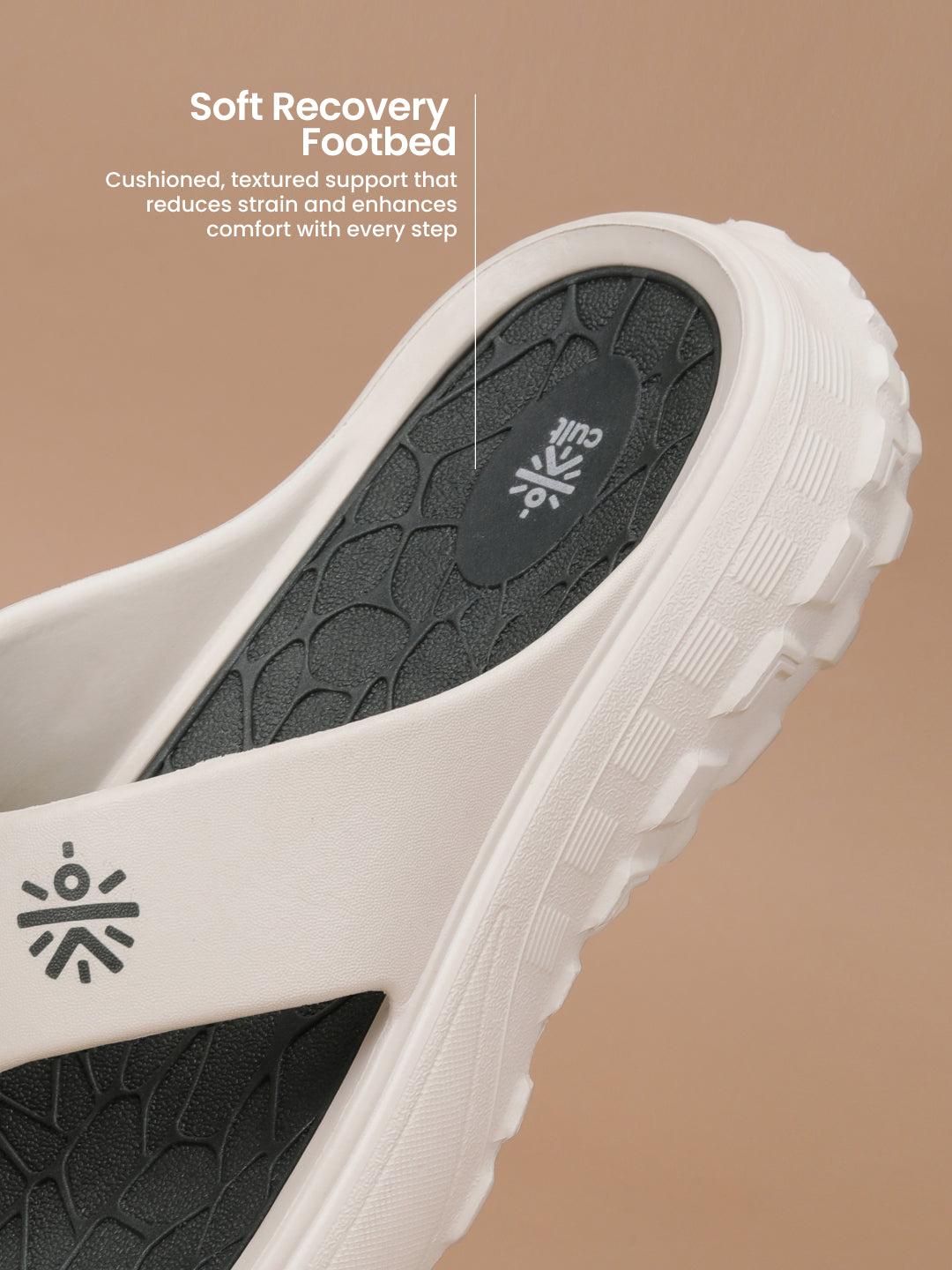 cult Men's TerraGrip Sliders - Off White