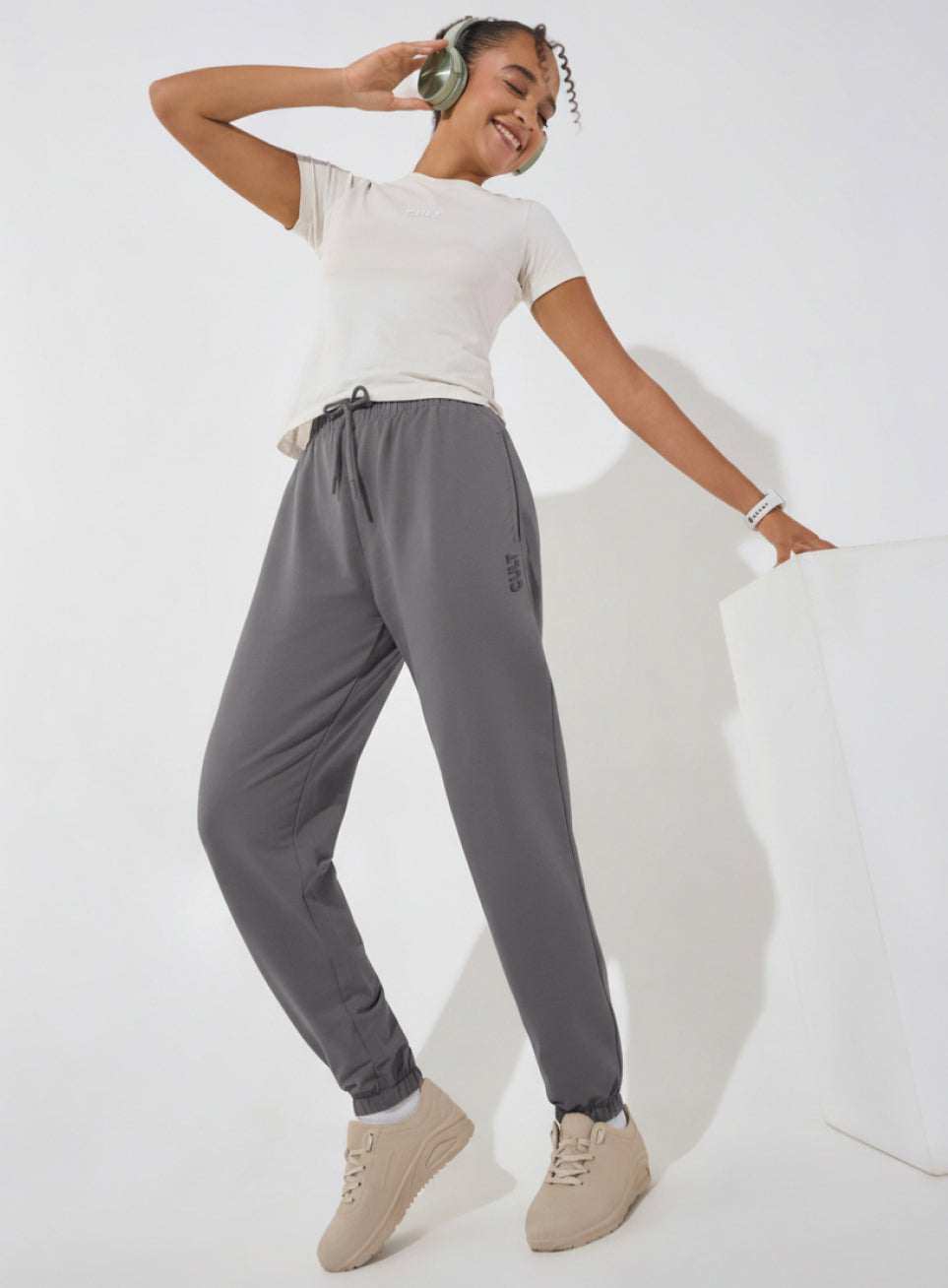 Women's Dark Grey Soft Form Classic Joggers