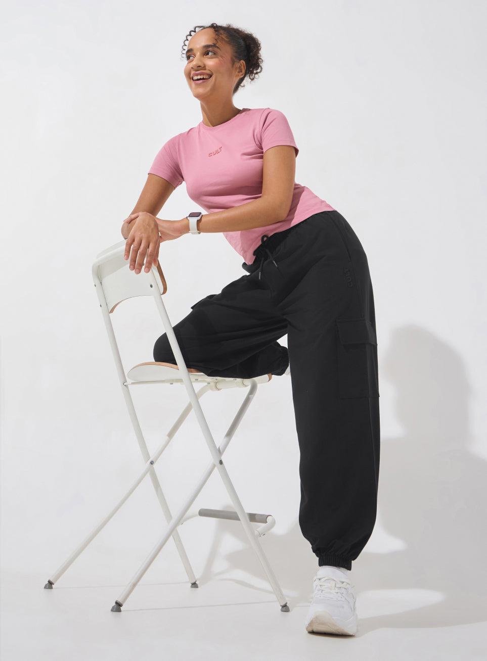 Women's Black Soft Form Loose Fit Joggers