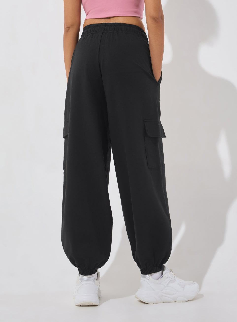 Women's Black Soft Form Loose Fit Joggers