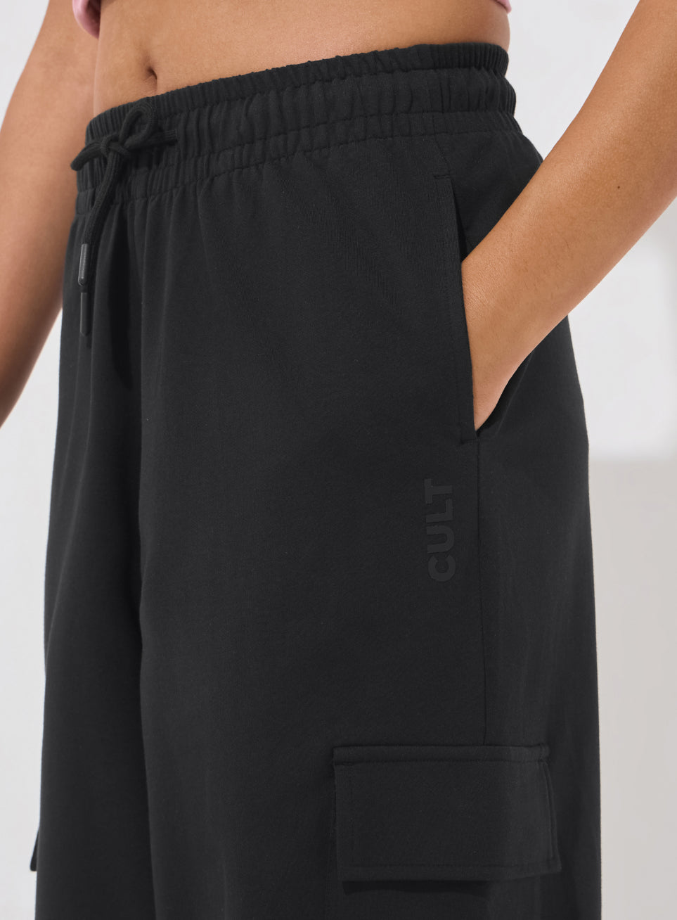 Women's Black Soft Form Loose Fit Joggers