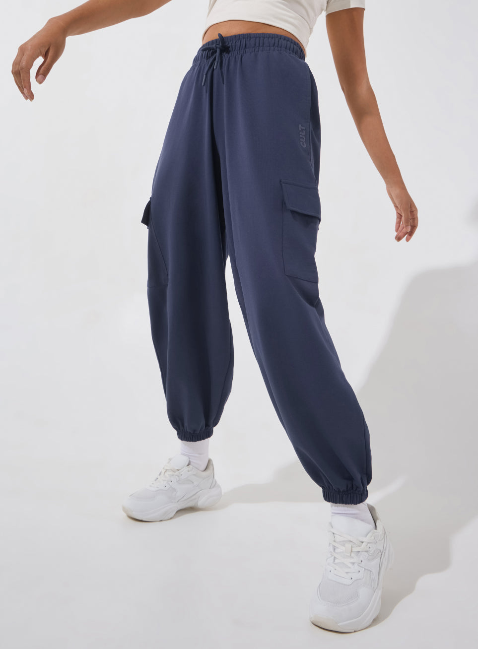 Women's Navy Soft Form Loose Fit Joggers