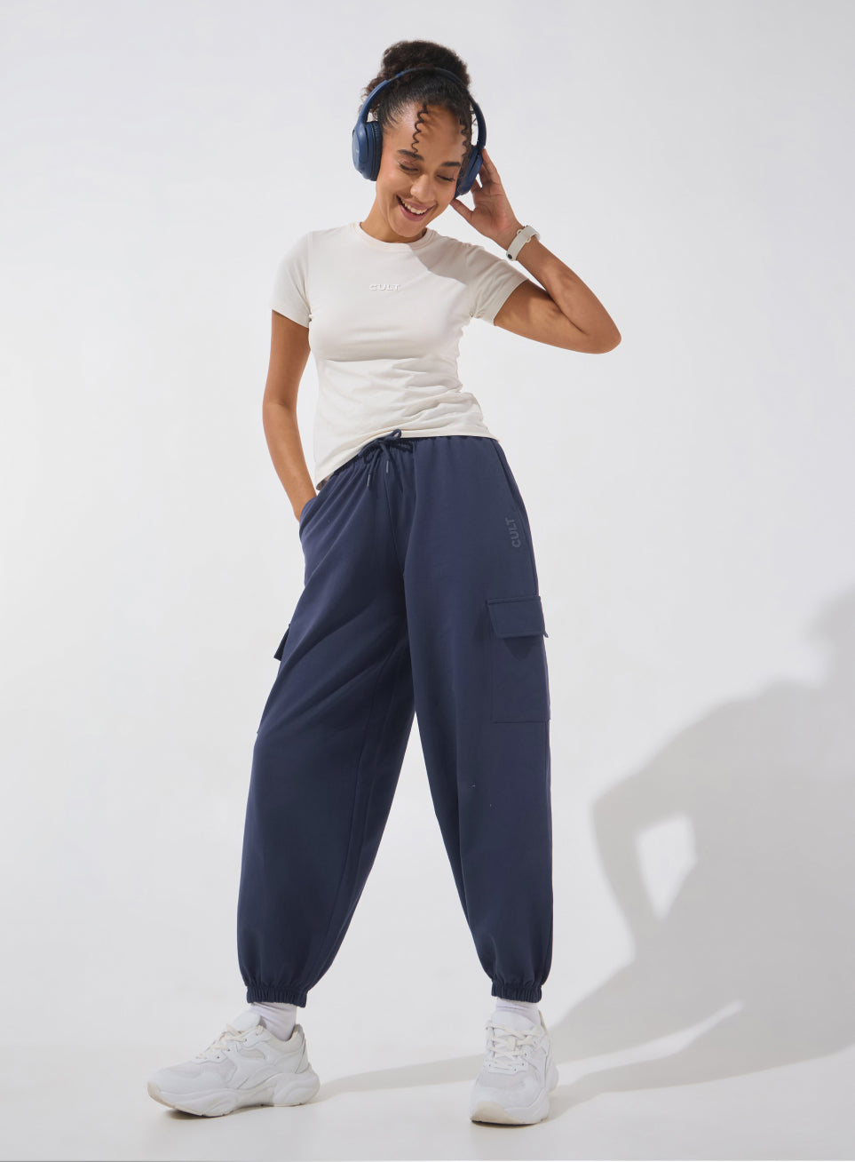 Women's Navy Soft Form Loose Fit Joggers