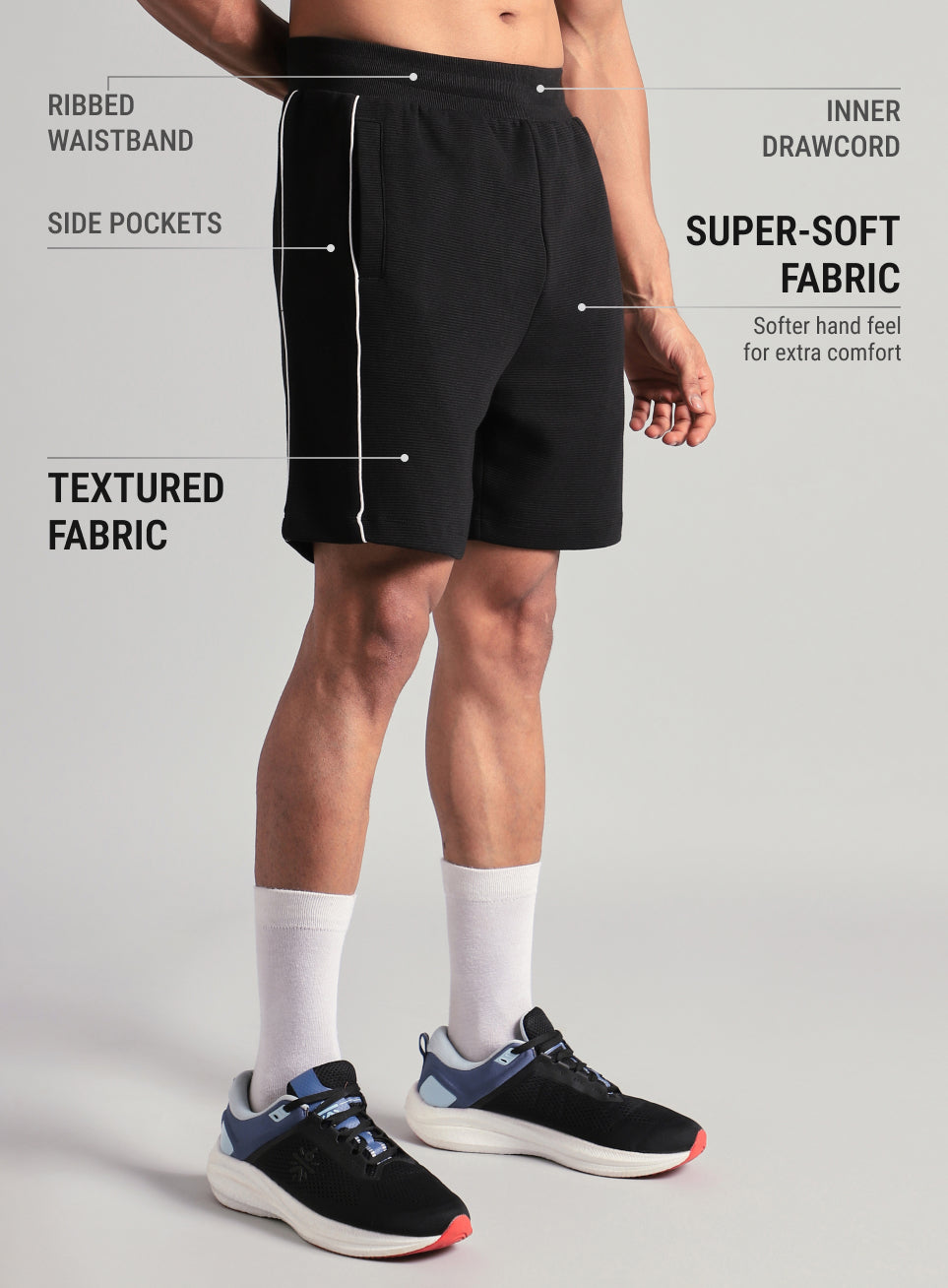 Men's Black Rest Day Shorts