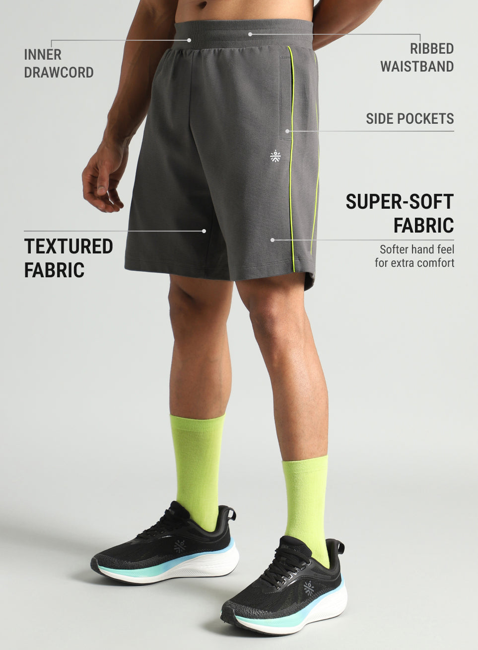 Men's Dark Grey Rest Day Shorts